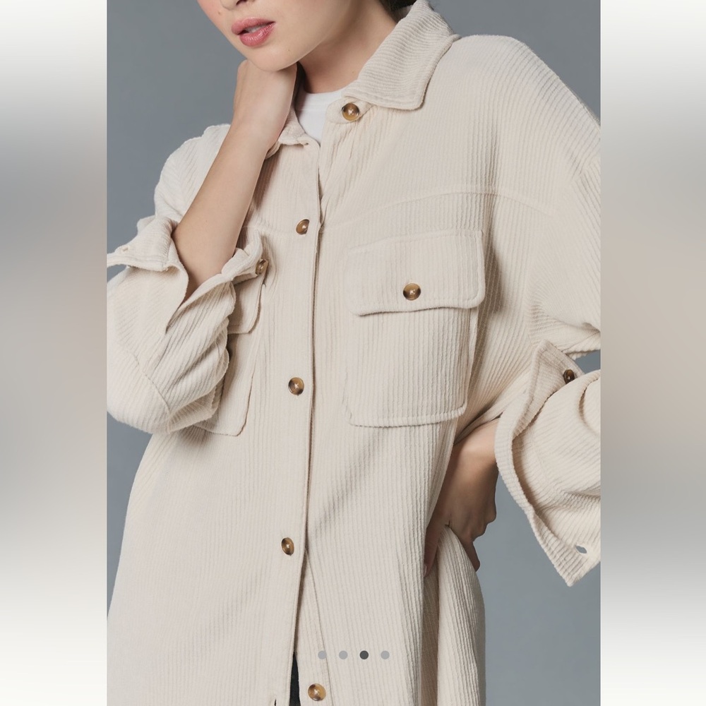 anthropologie duster shacket